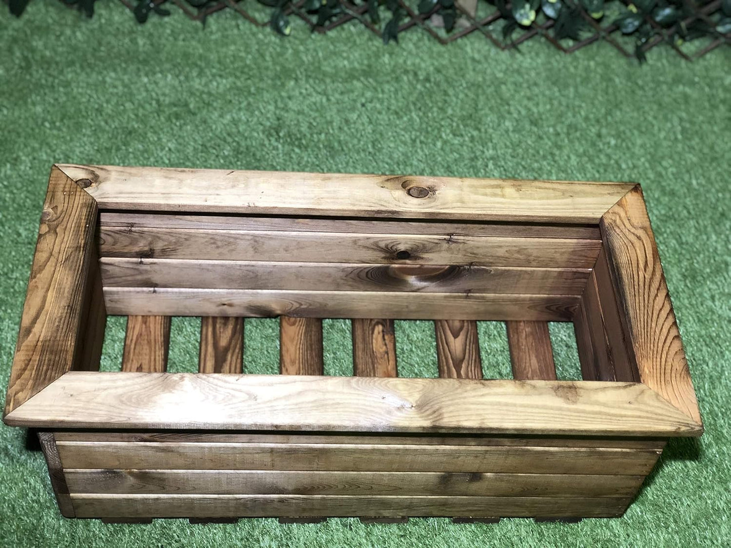 Large Wooden Garden Trough Planter
