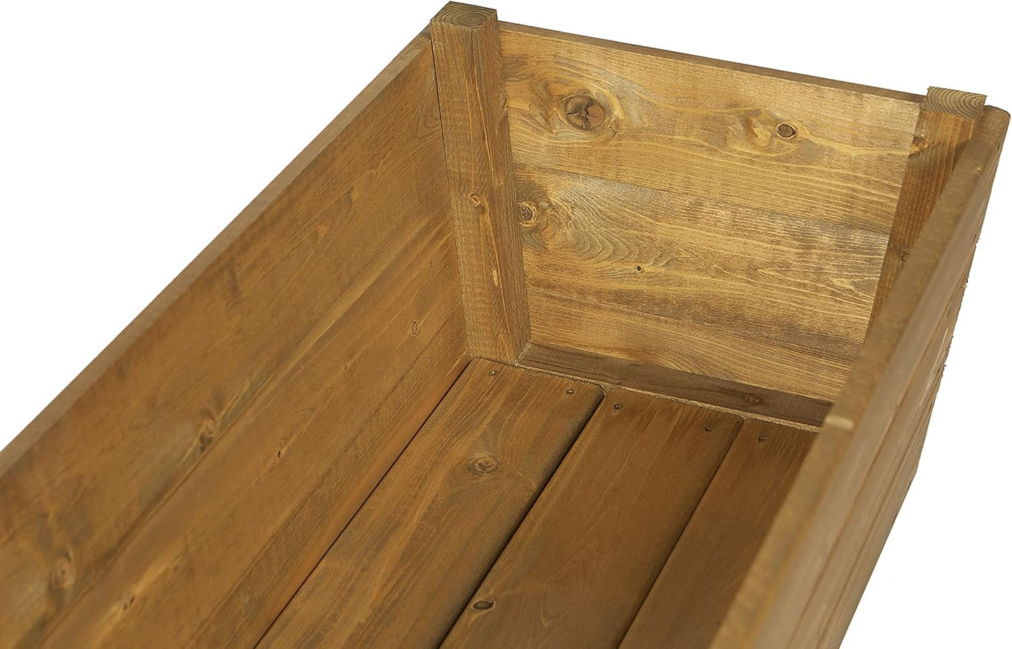 Wooden Planter Box – Large Outdoor Timber Trough for Flowers & Plants