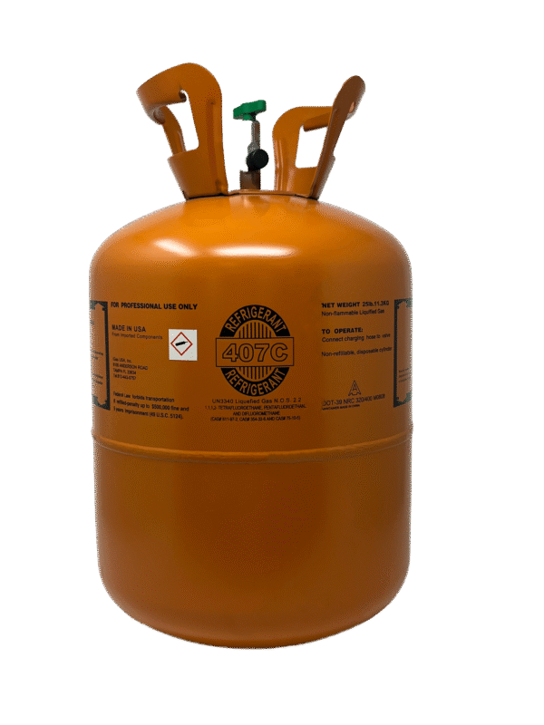 R-407C 25 lb Refrigerant New Factory Sealed Cylinder SAME BUSINESS DAY SHIPPING!