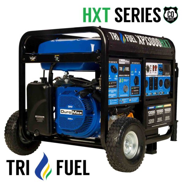 DuroMax XP13000HXT 10500W/13000W Tri-Fuel Portable Generator | CO Alert - Image 2