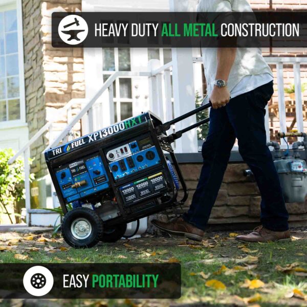 DuroMax XP13000HXT 10500W/13000W Tri-Fuel Portable Generator | CO Alert - Image 11