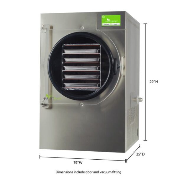 Harvest Right Medium 5 Tray Freeze Dryer Stainless Steel w/ Mylar Starter Kit + Premier Pump - Image 3